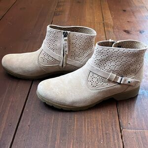 Teva Tan Perforated Ankle Boots